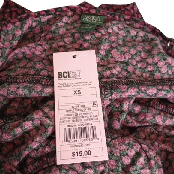 Wild Fable Women's Woven Slip Dress in Purple Floral Size XS NWT - Picture 4 of 6